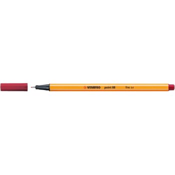 Fineliner - STABILO point 88 - 8er Etui - Rottöne