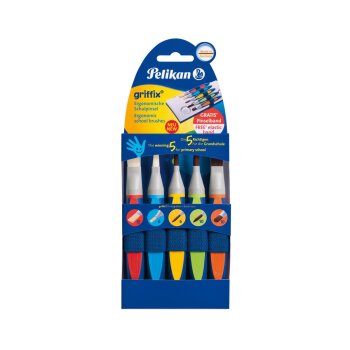 Pelikan griffix ergonomisches Schulpinselset 5er inkl....