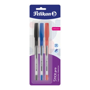 Pelikan Kugelschreiber Stick Pro K91/3/B 3 Stück