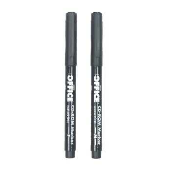 herlitz CD Marker permanent schwarz 2 Stück