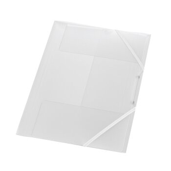 herlitz Eckspannmappe mit Innenklappen DIN A4 transluzent