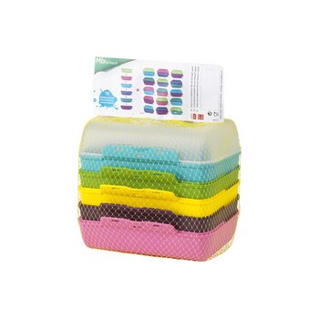 emsa Brotdose VARIABOLO Clipbox Set, 6-teilig, farbig