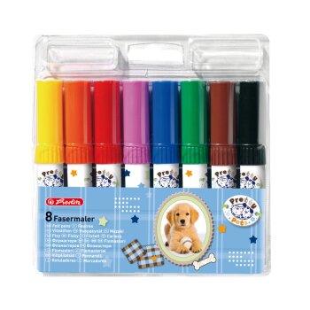 herlitz Fasermaler 8er Pretty Pets