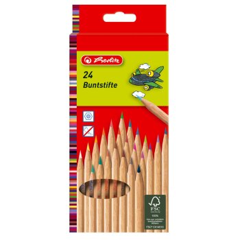 herlitz Buntstifte natur 24er aus FSC Holz