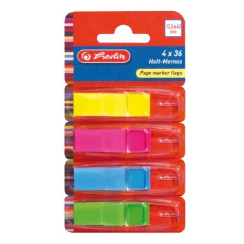 herlitz nalepovacie papieriky 12,5x43mm - 4x36 listov -...