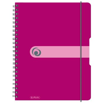 herlitz Collegeblock easy orga to go A4 kariert beere