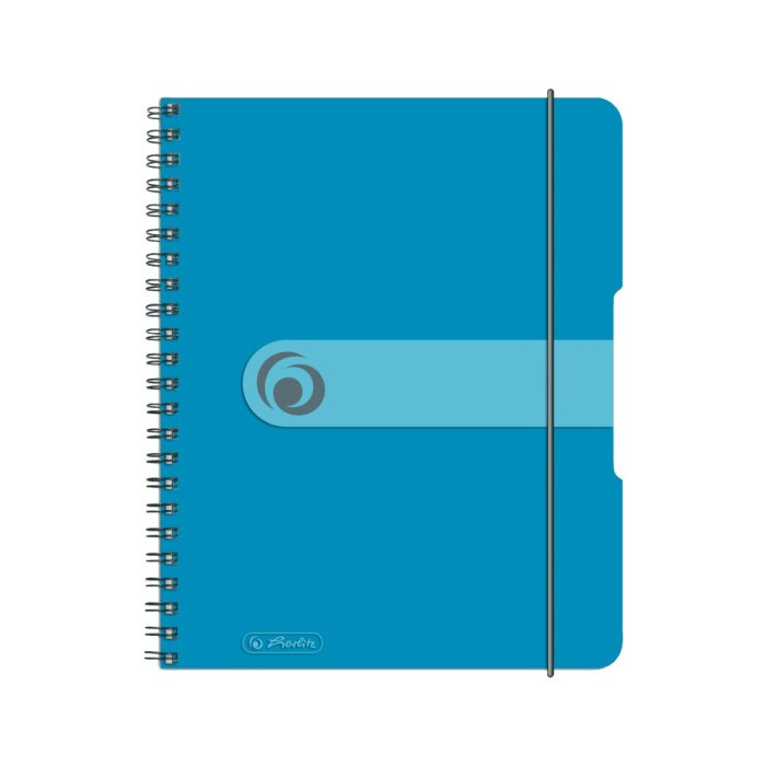 herlitz Collegeblock easy orga to go A5 kariert transparent blau