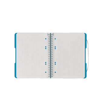 herlitz Collegeblock easy orga to go A5 kariert transparent blau