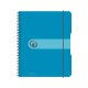 herlitz Collegeblock easy orga to go A5 kariert transparent blau