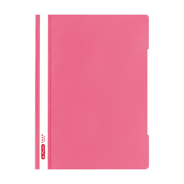 herlitz "Quality" - školský rýchloviazač, A4, PP fólia - indonesia pink
