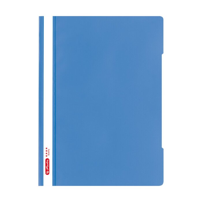 herlitz Schnellhefter "Quality", DIN A4, PP-Folie, baltic blue