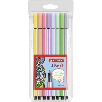 Premium-Filzstift - STABILO Pen 68 - 8er Pack -...
