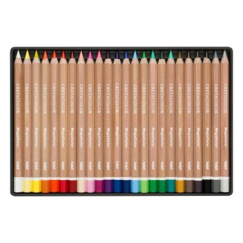 CRETACOLOR MegaColor farbičky 24 kovové puzdro