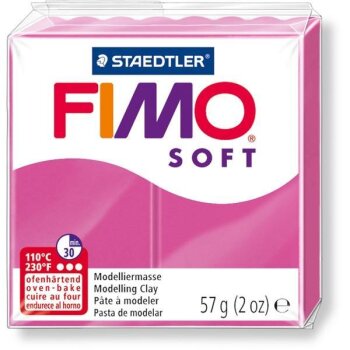 FIMO SOFT Modelliermasse, ofenhärtend, himbeere, 57 g