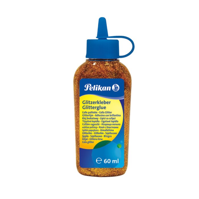Pelikan glitrové lepidlo 60ml fľaša - zlaté