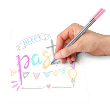 STAEDTLER 334 triplus Fineliner 6er Box "Pastell Edition"
