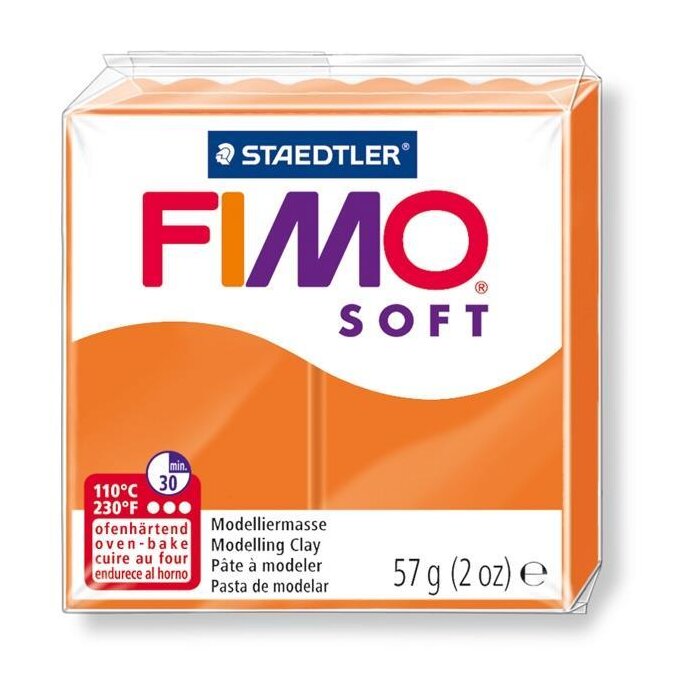 FIMO SOFT Modelliermasse, ofenhärtend, mandarine, 57 g