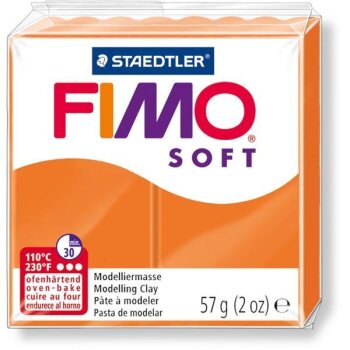 FIMO SOFT Modelliermasse, ofenhärtend, mandarine, 57 g