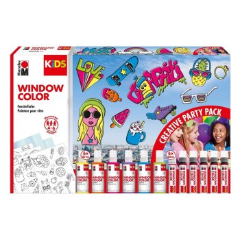 Marabu KiDS Window Color-Set "Party Pack", 6 x...