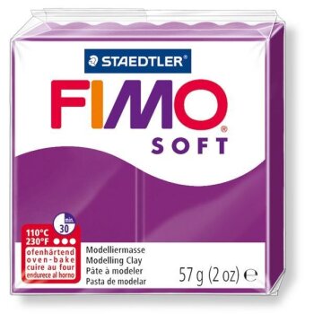 FIMO SOFT Modelliermasse, ofenhärtend, purpur, 57 g
