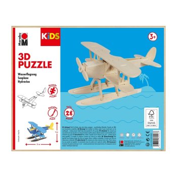 Marabu KiDS 3D Puzzle "Wasserflugzeug", 28 Teile