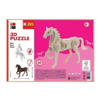 Marabu - 30-dielne 3D puzzle - „kôň“
