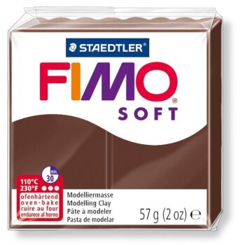 FIMO SOFT Modelliermasse, ofenhärtend, schokolade, 57 g