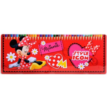Farbičky Minnie Mouse - kovová krabička - 50 kusov