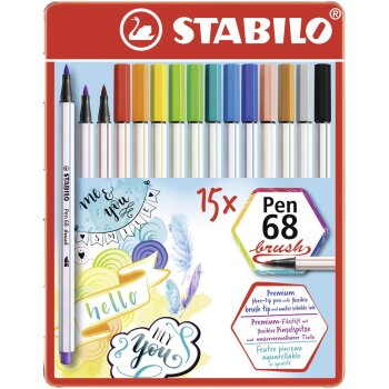 STABILO Pen 68 brush - prémiová fixka s...