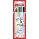 Premium-Filzstift mit Pinselspitze für variable Strichstärken - STABILO Pen 68 brush - 8er Pack - mit 8 verschiedenen Farben