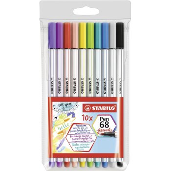 STABILO Pen 68 brush - prémiová fixka s...