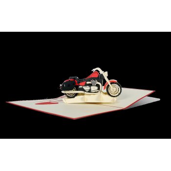 Diese Klappkarten "Motorrad"