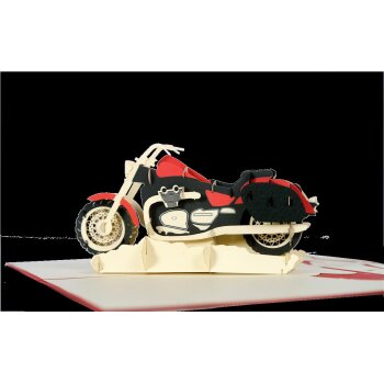 Diese Klappkarten "Motorrad"