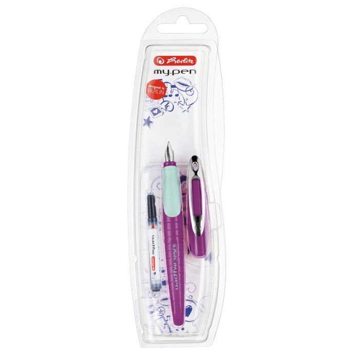 herlitz Füllhalter my.pen lila/minze Rechtshänder