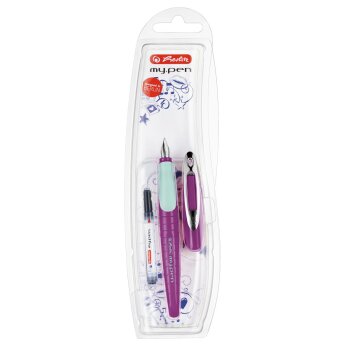 herlitz Füllhalter my.pen lila/minze Rechtshänder