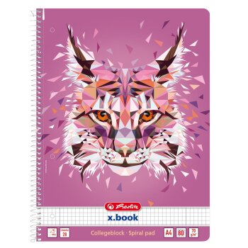 herlitz Collegeblock x.book A4, 80 listov -...