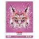 herlitz Collegeblock x.book A4, 80 listov - štvorčekový s 2 okrajmi - Wild Animals - rys