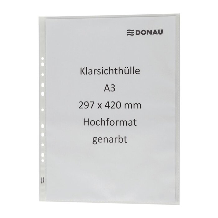 DONAU euroobal A3 - PP 120 µm - zrnitý - 50 kusov