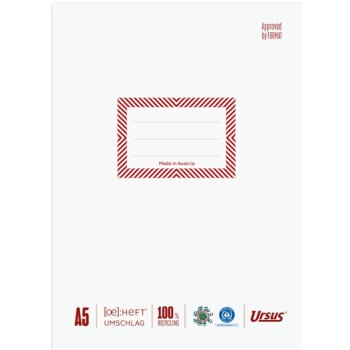 URSUS [OE] Heftumschlag aus Papier DIN A5 weiss
