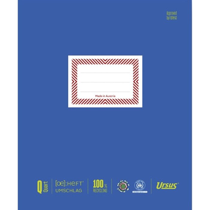 URSUS [OE] obal na zošit - papierový - kvartový formát - modrý