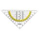 DONAU Geometriedreieck 16 cm ohne Griff