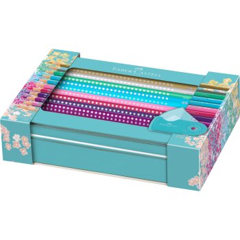 FABER-CASTELL Dreikant-Buntstifte GRIP SPARKLE,...