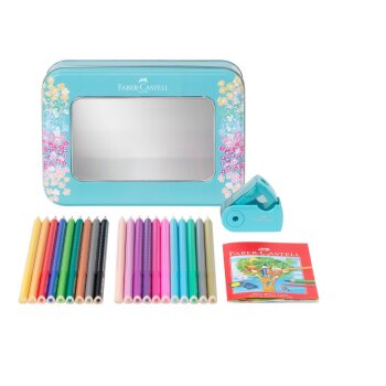 FABER-CASTELL Dreikant-Buntstifte GRIP SPARKLE,...