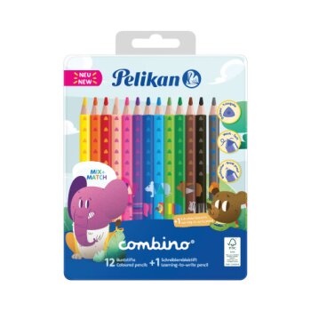 Pelikan combino - trojhranné farbičky - 12 ks v...