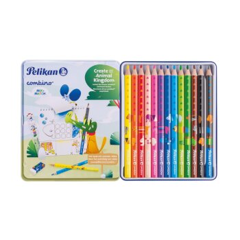 Pelikan combino - trojhranné farbičky - 12 ks v...