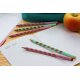 Ergonomischer Dreikant-Bleistift für Rechtshänder - STABILO EASYgraph in pastellgrün und pastellpink - 2er Pack - Härtegrad HB