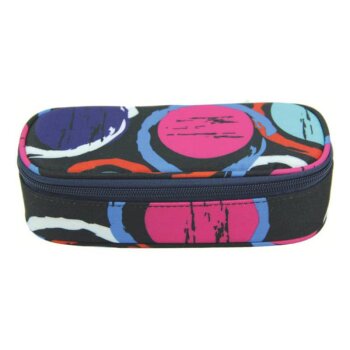 DONAU Zipp-Penal Recycling-PET oval bunte Kreise