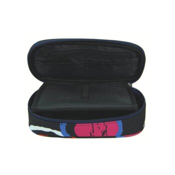DONAU Zipp-Penal Recycling-PET oval bunte Kreise