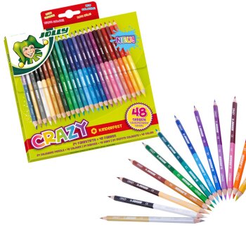 JOLLY Buntstifte CRAZY 24er Set = 48 Farben