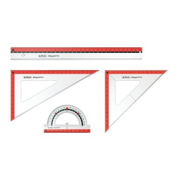 Geometrieset my.pen 4-tlg. Kunststoff rot